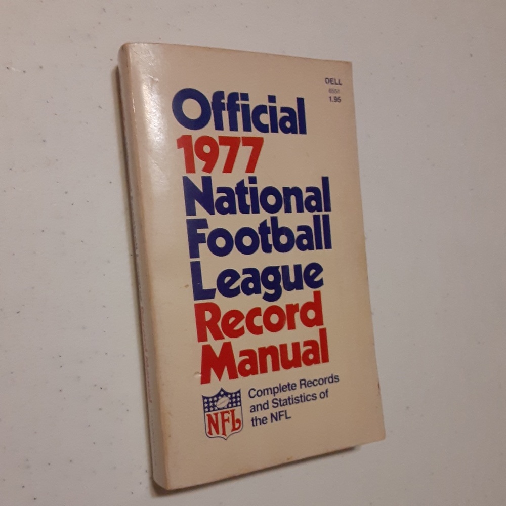 Official 1977 National Football League Record Manuel